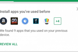Play Store is now prompting users to install previously used apps