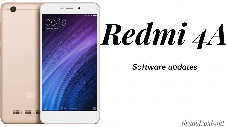 Redmi 4A software updates