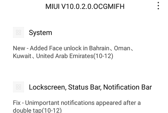 Redmi 6 MIUI 10 update
