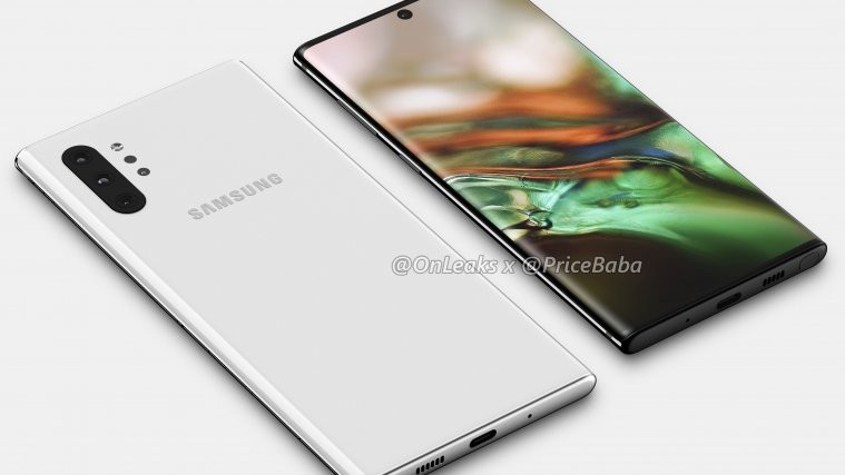 Samsung Galaxy Note 10 Pro and Note 10 CAD renders