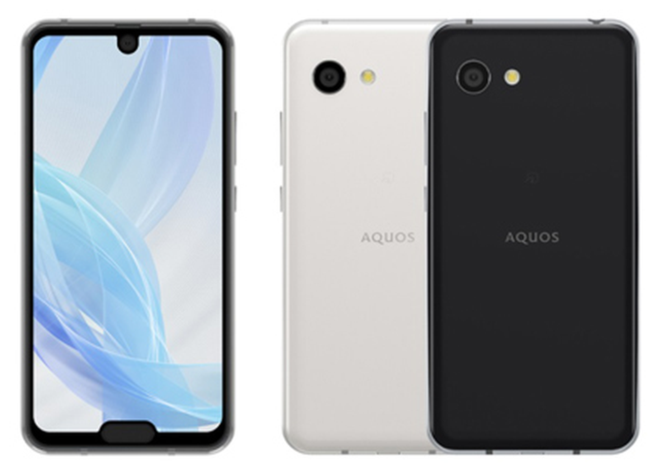Sharp's R2 compact has an Essential like notch on top and iPhone like notch at the bottom