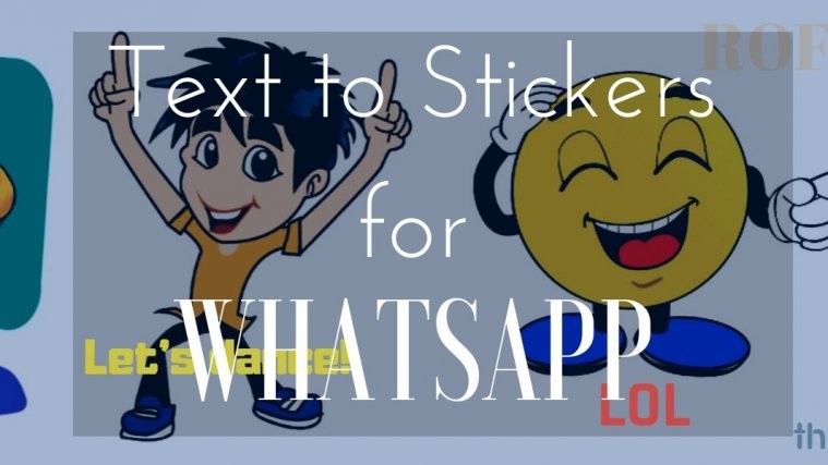 WhatsApp text stickers