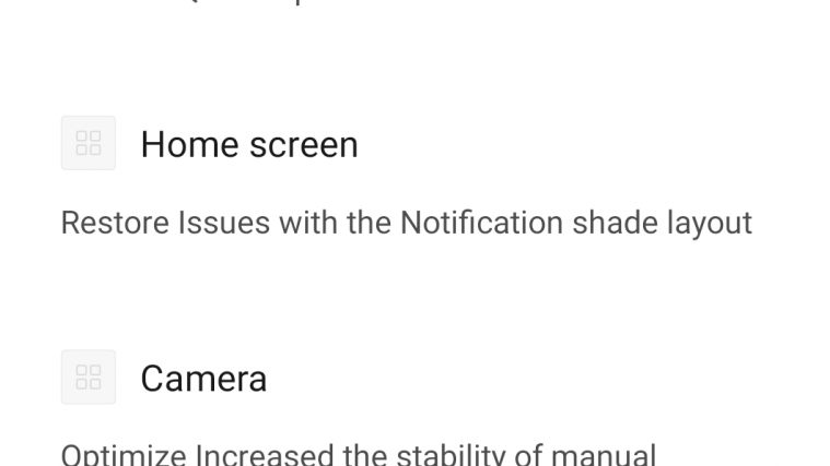 Xiaomi Mi MIX 2S update