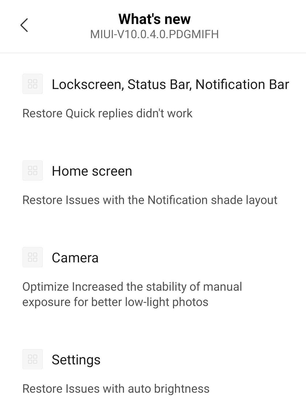 Xiaomi Mi MIX 2S update