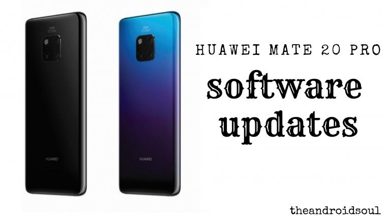 Huawei Mate 20 pro software update