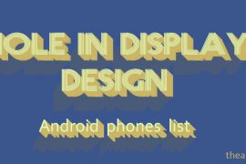 Android phones with hole-in-display camera design