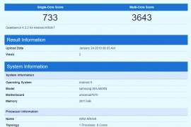 [Update: A6+ too] Galaxy A6 visits Geekbench running Android Pie ahead of March release date