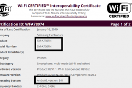 Android Pie for Galaxy A7 2018 nears release, now certified