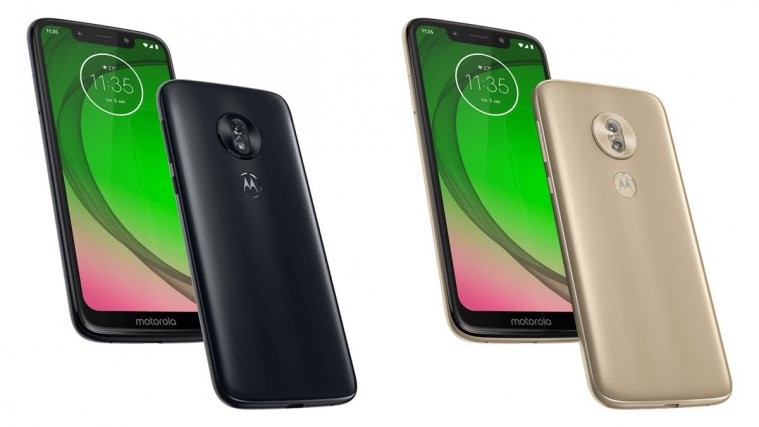 Moto G7 Play press renders - Gold and Black colors