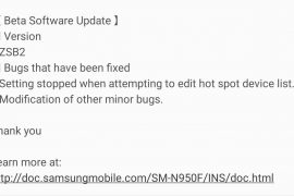Samsung releases Galaxy Note 8 Android Pie update beta 4, version ZSB2