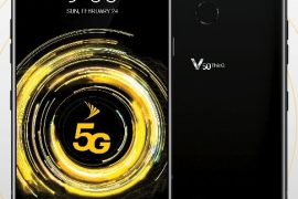 Sprint’s 5G-ready LG V50 ThinQ leaks out with a notched display