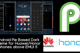 Dark Android Pie based theme for Huawei & Honor devices above EMUI 5