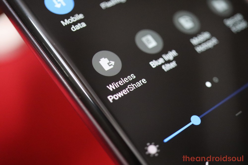 Galaxy S10 wireless powershare