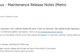 Moto E5 Plus and E5 Play on MetroPCS have new updates