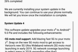 Verizon releases Moto Z3 Android 9 Pie update!
