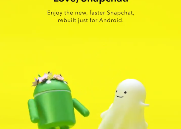 Revamped Snapchat for Android app
