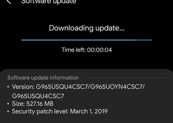 Samsung Galaxy S9 and S9 Plus Sprint update