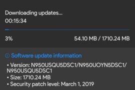 U.S. Cellular releases Galaxy Note 8 Android Pie One UI update