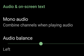 Android Q brings support for Audio Balance