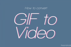 How to convert a GIF file into a video file