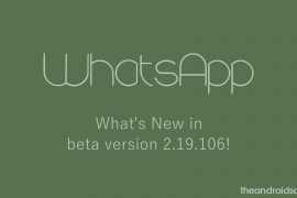 new features in WhatsApp 2.19.106