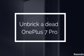 How to unbrick a dead OnePlus 7 Pro