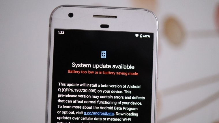 Android 10 update