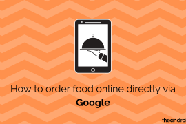 How to order food online directly via Google