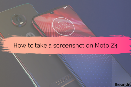 How to take a screenshot on Moto Z4