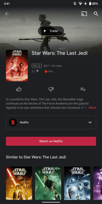 How to search Netflix and Disney+ movies and TV Shows on Google Play Movies