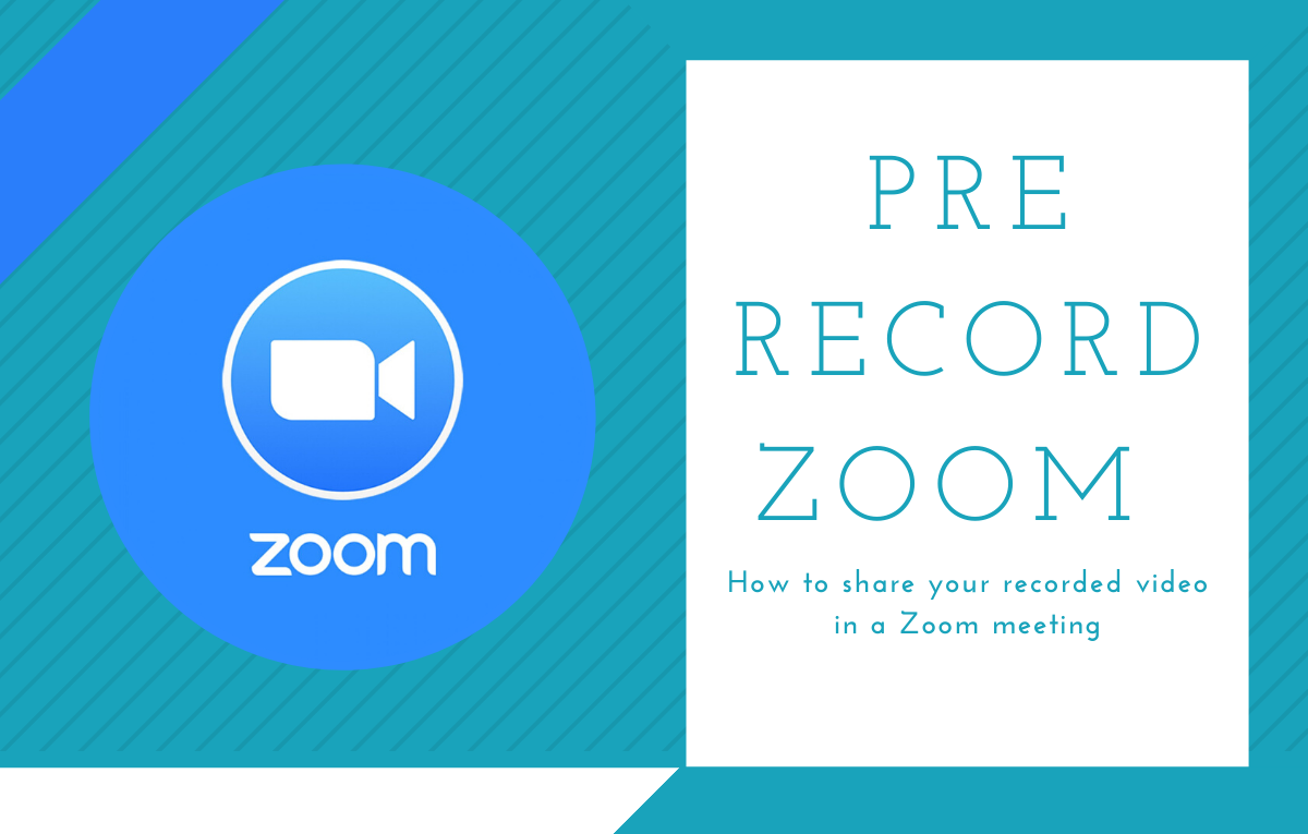 how to pre record a zoom presentation