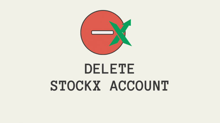 delete stockx account