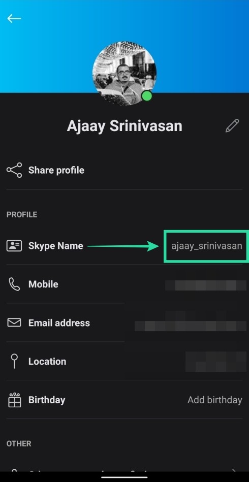how to change skype name from phone number