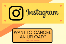 How to cancel an upload and stop Instagram post from sending?