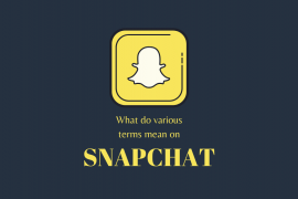 What do various terms mean on Snapchat