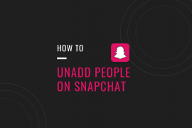 Unadd people on snapchat