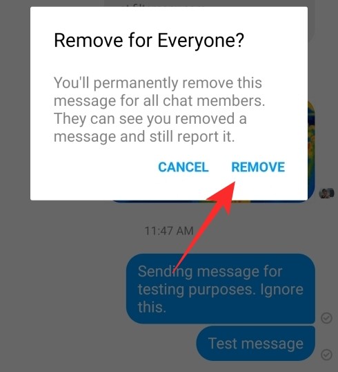 Facebook message deletes if i close chat window