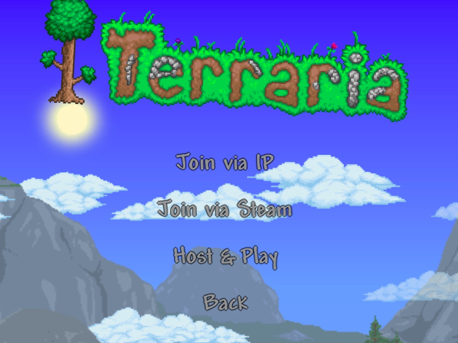 Screenshot of Terraria Menu