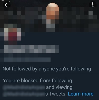 Blocking are how accounts me many 