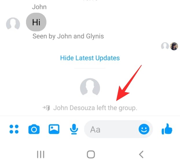 Facebook block group chat