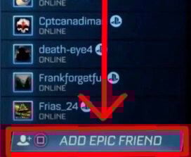 Rocket League Add Epic Friend PS4