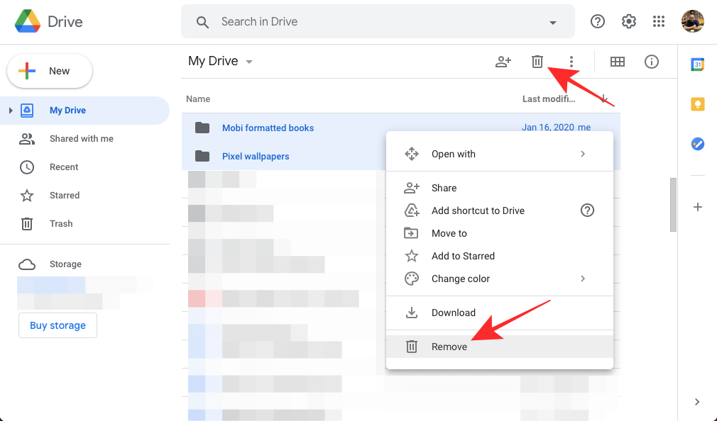 how to delete files from google drive on mac