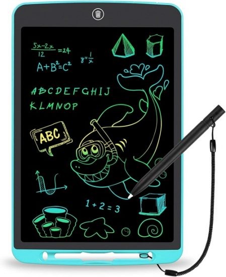 LCD Writing Tablet 8.5 Inch Toddler Doodle Board Pink Erasable Reusable Electronic Painting Pads Educational and Learning Kids Toy for 3 4 5 6 Year Old Boys and Girls Colorful Drawing Tablet 