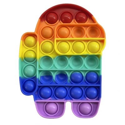 XL Autism Pop It Figet Toys for Boys Girls Kids Stress Relief Anti-Anxiety Cool Valentines Gift. Dr.Kbder 2Pcs Big Rainbow Popit Fidget Toy Among us New Silicone Poppers Fidget Toy Bulk 