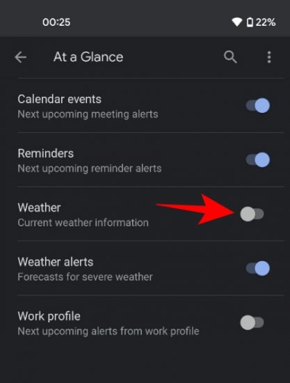 Pixel Launcher: How To Turn Off the Weather in the 'At a Glance' Widget