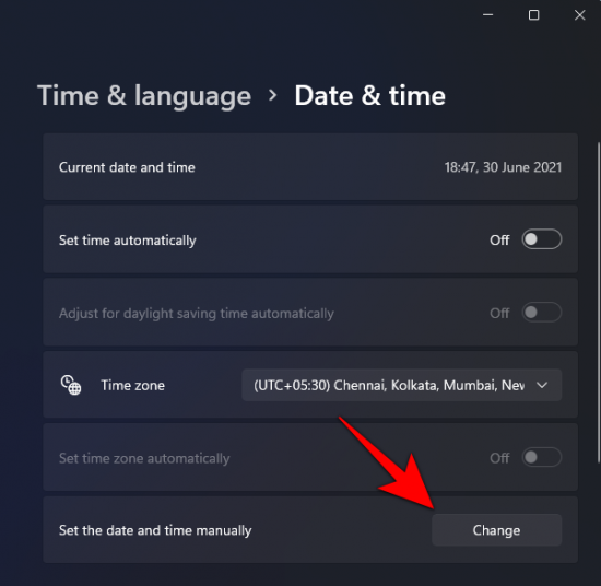 How to Change Time and Date on Windows 11