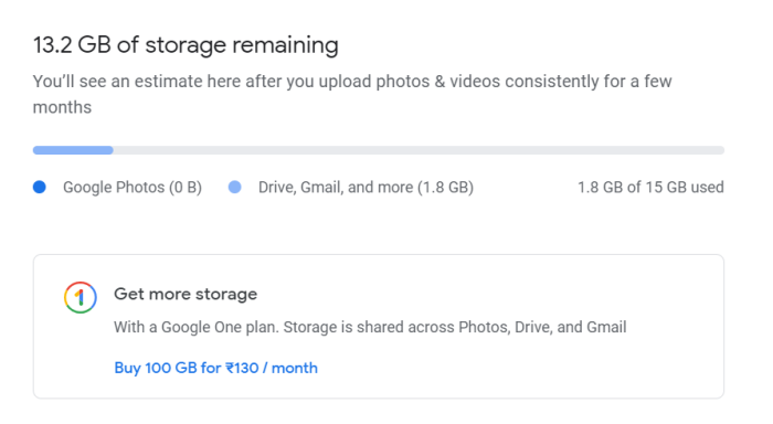 google photos storage pricing