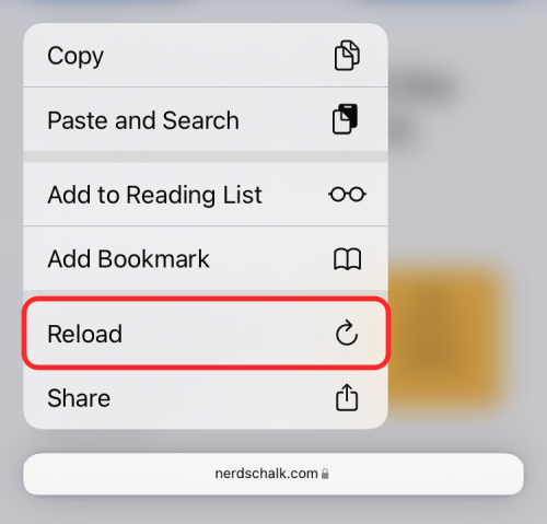 ipad safari reload pages every time