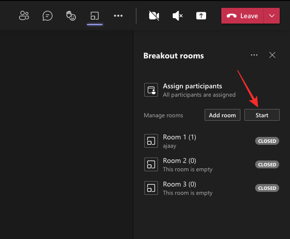 Breakoutrooms maken op Microsoft Teams.