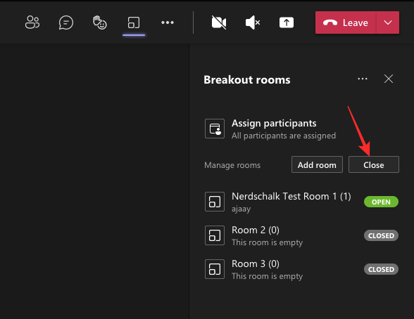 Create breakout rooms on Microsoft Teams